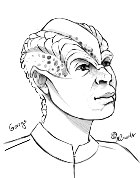 (George) 畝を作 小さく られた頭 て1つ